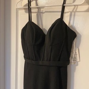 Black floor length dress